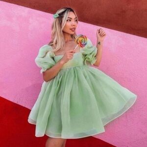 Selkie The Puff Dress Milky Jade XL